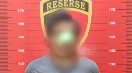 Poto : Tersangka RY (42) dugaan tindak pidana pemerkosaan dan perbuatan cabul terhadap anak