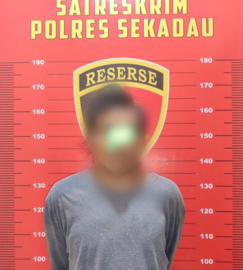 Poto : Tersangka RY (42) dugaan tindak pidana pemerkosaan dan perbuatan cabul terhadap anak